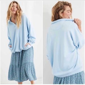 Aerie light blue oversized sweatshirt